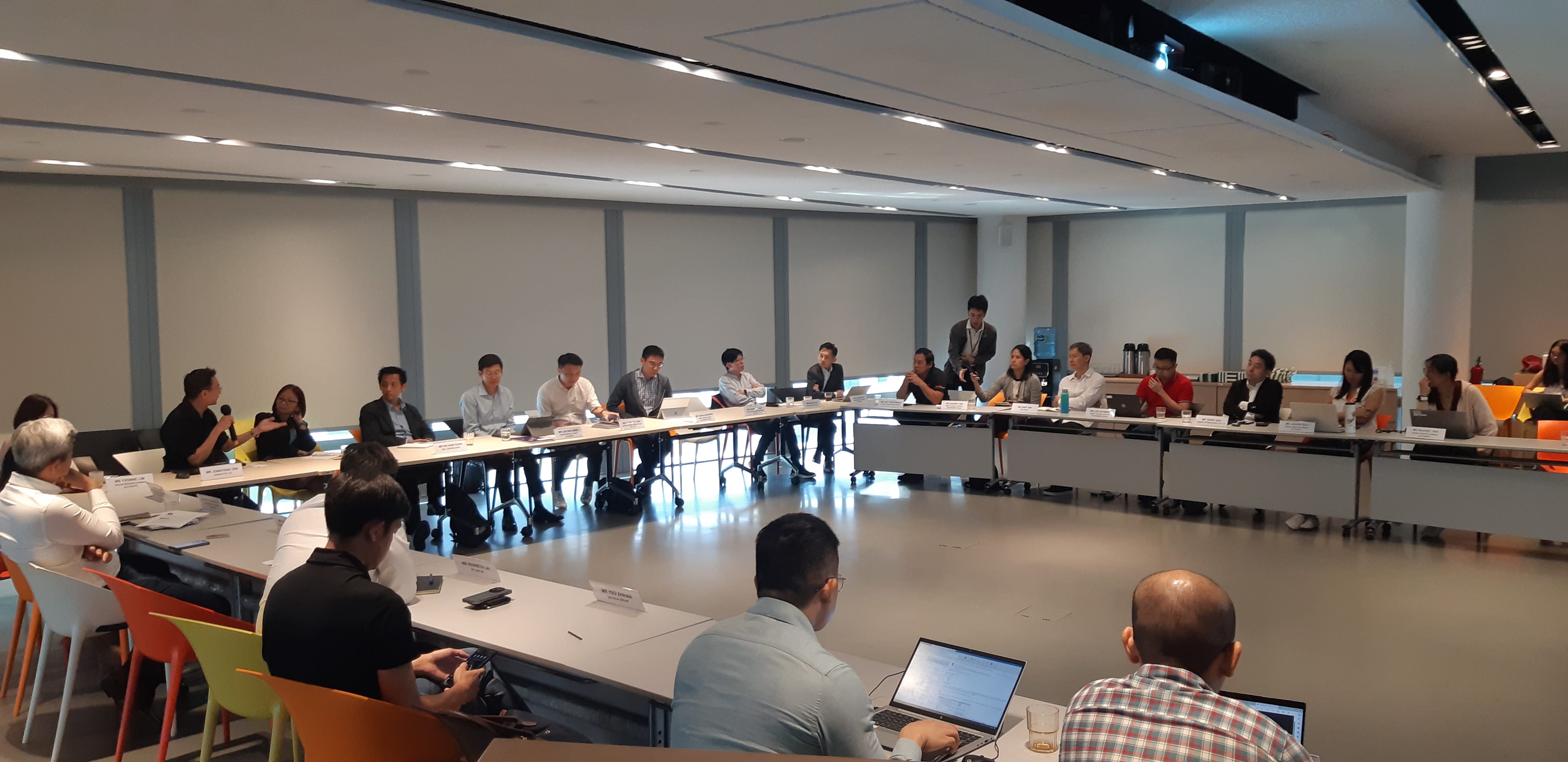 Photo of workshop to discuss the impact of technology